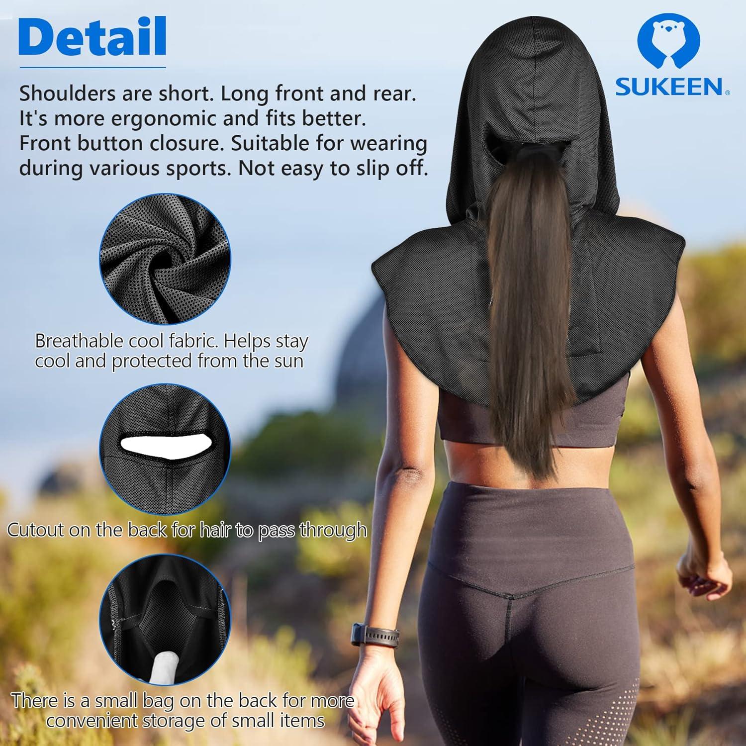 imageSukeen Cooling Towels for Neck and Face 4 Pack Cooling Towel 40quotx12quot Cooling Hoodie Towel