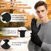 imageSukeen Lightweight Running Gloves for Men Women Touchscreen AntiSlip Sports Gloves Winter Warm Gloves for Cycling DrivingBlack