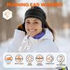imageSukeen Running Ear Warmers for Women DoubleLayer Fleece Ear Warmer Headband Moisture Wicking NonSlip Winter Running Headband Elastic Winter Headbands for Cycling Hiking Skiing Jogging Grayz BlackBlack
