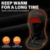 imageSukeen Winter Balaclava Breathable Face Mask Ski Mask for Men Women Warmer Bandana Face Cover Cold Neck Gaiters for OutdoorBlack