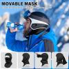 imageSukeen Winter Balaclava Breathable Face Mask Ski Mask for Men Women Warmer Bandana Face Cover Cold Neck Gaiters for OutdoorNavy Blue