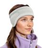 imageSukeen Running Ear Warmers for Women DoubleLayer Fleece Ear Warmer Headband Moisture Wicking NonSlip Winter Running Headband Elastic Winter Headbands for Cycling Hiking Skiing Jogging GrayGray