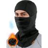 imageSukeen Winter Balaclava Breathable Face Mask Ski Mask for Men Women Warmer Bandana Face Cover Cold Neck Gaiters for OutdoorBlack