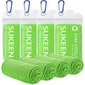 imageSukeen 4 Pack Cooling Towels 40quotx12quot Cool Towel Cold Towel Microfiber Soft Breathable Chilly Ice Towel for YogaSportRunningGymWorkoutCampingFitnessWorkout ampamp More Activities