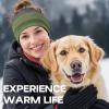 imageSukeen Ear Warmer Headband for Women DoubleLayer Warm Winter Headbands for Women Ear Muffs for Running Cycling SportsBrown Green