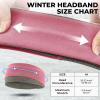 imageSukeen Ear Warmer Headband for Women DoubleLayer Warm Winter Headbands for Women Ear Muffs for Running Cycling SportsBrown Rose Red