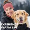 imageSukeen Ear Warmer Headband for Women DoubleLayer Warm Winter Headbands for Women Ear Muffs for Running Cycling Sportsz Black Red  2 pack
