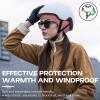 imageSukeen Ear Warmer Headband for Women DoubleLayer Warm Winter Headbands for Women Ear Muffs for Running Cycling Sportsz Black Red  2 pack