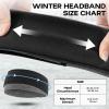 imageSukeen Ear Warmer Headband for Women DoubleLayer Warm Winter Headbands for Women Ear Muffs for Running Cycling Sportsz Black Red  2 pack