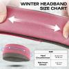 imageSukeen Ear Warmer Headband for Women DoubleLayer Warm Winter Headbands for Women Ear Muffs for Running Cycling Sportsz Rose Red Baby Blue