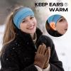 imageSukeen Ear Warmer Headband for Women DoubleLayer Warm Winter Headbands for Women Ear Muffs for Running Cycling Sportsz Rose Red Baby Blue