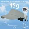 image:imageSukeen Sports Sun Visor for Men Women Lightweight Empty Top Visor Hat Adjustable Packable Sun Hat for Golf Daily Wear Grey