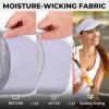 image:imageSukeen Sports Sun Visor for Men Women Lightweight Packable Cooling Visor Hat Stretchy Empty Top CapLight Purple