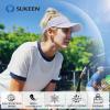image:imageSukeen Sports Sun Visor for Men Women Lightweight Packable Cooling Visor Hat Stretchy Empty Top CapLight Purple