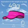 image:imageSukeen Sports Sun Visor for Men Women Lightweight Packable Cooling Visor Hat Stretchy Empty Top CapRose Red