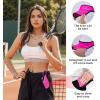 image:imageSukeen Sports Sun Visor for Men Women Lightweight Packable Cooling Visor Hat Stretchy Empty Top CapRose Red