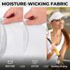 image:imageSukeen Sports Sun Visor for Men Women Lightweight Packable Cooling Visor Hat Stretchy Empty Top CapWhite