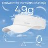 image:imageSukeen Sports Sun Visor for Men Women Lightweight Packable Cooling Visor Hat Stretchy Empty Top CapWhite