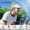 image:imageSukeen Sports Sun Visor for Men Women Lightweight Packable Cooling Visor Hat Stretchy Empty Top CapWhite