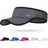 image:imageSukeen Sports Sun Visor for Men Women Lightweight Packable Cooling Visor Hat Stretchy Empty Top CapDark Grey
