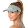 image:imageSukeen Womens Adjustable Fit Runners Lightweight Comfort Performance Visor Sports Sun Visor One Size Fits Most Grey