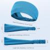 image:imageSukeen Cooling Headbands Sports Headbands Sweat Headbands for Men Women Workout Head Bands for Running Yoga Gym Tennis Camping 4 Pack Royal BlueBlueGreenRose Red