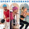 image:imageSukeen Cooling Wide Headbands Women Instant Cooling NonSlip Sweat Band Headbands Moisture Wicking Head Bands 4 Pack BlueRose RedDrak GrayWhite