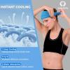 image:imageSukeen Cooling Wide Headbands Women Instant Cooling NonSlip Sweat Bands Moisture Wicking Head Bands 4 Pack BlackBlueRose RedRed