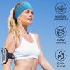 image:imageSukeen Cooling Wide Headbands Women Instant Cooling NonSlip Sweat Bands Moisture Wicking Head Bands 4 Pack BlackBlueRose RedRed