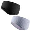 image:imageSukeen Ear Warmers for Women Soft Warm DoubleLayer Winter Headbands for Women Ponytail NonSlip Ear Warmer Headband for Cold Weather Running Cycling Hiking Skiing Blackz BlackPurple