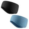 image:imageSukeen Ear Warmers for Women Soft Warm DoubleLayer Winter Headbands for Women Ponytail NonSlip Ear Warmer Headband for Cold Weather Running Cycling Hiking Skiing Blackz BlackBlue