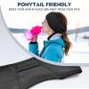 image:imageSukeen Ear Warmers for Women Soft Warm DoubleLayer Winter Headbands for Women Ponytail NonSlip Ear Warmer Headband for Cold Weather Running Cycling Hiking Skiing Blackz BlackBlue