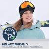 image:imageSukeen Ear Warmers for Women Soft Warm DoubleLayer Winter Headbands for Women Ponytail NonSlip Ear Warmer Headband for Cold Weather Running Cycling Hiking Skiing BlackBlack