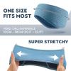 image:imageSukeen Ear Warmers for Women Soft Warm DoubleLayer Winter Headbands for Women Ponytail NonSlip Ear Warmer Headband for Cold Weather Running Cycling Hiking Skiing BlackBlue