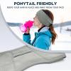 image:imageSukeen Ear Warmers for Women Soft Warm DoubleLayer Winter Headbands for Women Ponytail NonSlip Ear Warmer Headband for Cold Weather Running Cycling Hiking Skiing BlackGray
