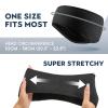 image:imageSukeen Ear Warmers for Women Soft Warm DoubleLayer Winter Headbands for Women Ponytail NonSlip Ear Warmer Headband for Cold Weather Running Cycling Hiking Skiing Blackz BlackBlue