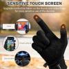 image:imageSukeen Lightweight Running Gloves for Women Touchscreen AntiSlip Liner Gloves Winter Warm Gloves for Cycling Driving SoccerBlack