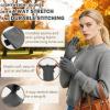 image:imageSukeen Lightweight Running Gloves for Women Touchscreen AntiSlip Liner Gloves Winter Warm Gloves for Cycling Driving SoccerGrey