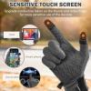 image:imageSukeen Lightweight Running Gloves for Women Touchscreen AntiSlip Liner Gloves Winter Warm Gloves for Cycling Driving SoccerGrey