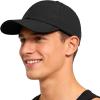 image:imageSukeen Mens Baseball Cap  Adjustable Breathable MoistureWicking Hat for Golf Hiking Fishing Running Outdoor DailyBlack