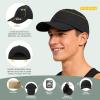 image:imageSukeen Mens Baseball Cap  Adjustable Breathable MoistureWicking Hat for Golf Hiking Fishing Running Outdoor DailyBlack