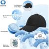 image:imageSukeen Mens Baseball Cap  Adjustable Breathable MoistureWicking Hat for Golf Hiking Fishing Running Outdoor DailyBlack