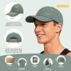 image:imageSukeen Mens Baseball Cap  Adjustable Breathable MoistureWicking Hat for Golf Hiking Fishing Running Outdoor DailyGray