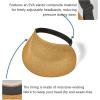 image:imageSukeen Sun Visor Hat for Women Straw Sun Visors Summer MoistureWicking Packable Straw Beach Hats for Outdoor TravelBeige