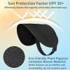 image:imageSukeen Sun Visor Hat for Women Straw Sun Visors Summer MoistureWicking Packable Straw Beach Hats for Outdoor TravelBlack