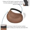 image:imageSukeen Sun Visor Hat for Women Straw Sun Visors Summer MoistureWicking Packable Straw Beach Hats for Outdoor TravelBrown