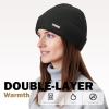 image:imageSukeen Winter Beanie for Men Women Double Layer Soft Warm Winter Hat Unisex Knit Cuffed Beanie Stocking Cap for Cold WeatherBlack