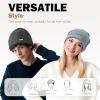 image:imageSukeen Winter Beanie for Men Women Double Layer Soft Warm Winter Hat Unisex Knit Cuffed Beanie Stocking Cap for Cold WeatherDark Grey