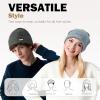 image:imageSukeen Winter Beanie for Men Women Double Layer Soft Warm Winter Hat Unisex Knit Cuffed Beanie Stocking Cap for Cold WeatherDusty Blue
