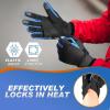 image:imageSukeen Winter Warm Gloves Men Women Touchscreen AntiSlip Winter Gloves for Men Cycling Running Hiking Driving BikingBlue